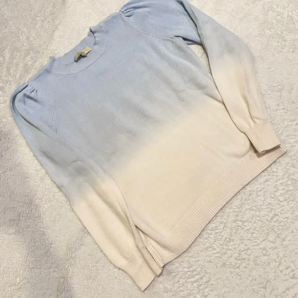 Loft puff sleeve ombré sweater - Picture 2 of 7